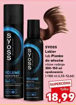 Kaufland SYOSS Lakier lub pianka do włosów oferta