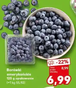 Kaufland Borówki amerykańskie 125 g opakowanie oferta