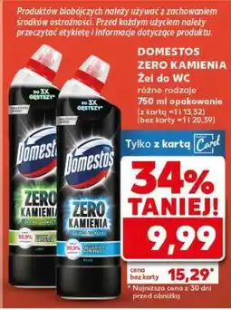 Kaufland DOMESTOS ZERO KAMIENIA Żel do WC oferta