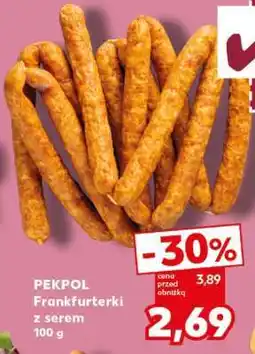 Kaufland PEKPOL Frankfurterki z serem 100 g oferta