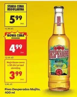 Biedronka Piwo Desperados Mojito, 400 ml oferta