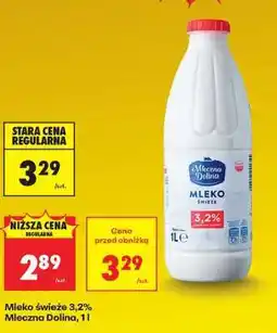 Biedronka Mleko Świeże 3,2% Mleczna Dolina, 1l oferta