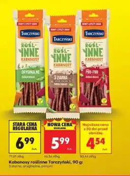 Biedronka Kabanosy roślinne Tarczyński, 90 g oferta