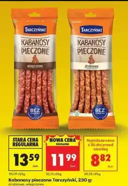 Biedronka Kabanosy pieczone Tarczyński 230 g oferta