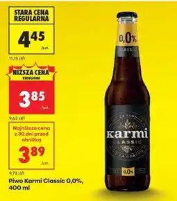 Biedronka Piwo Karmi Classic 0,0%, 400 ml oferta