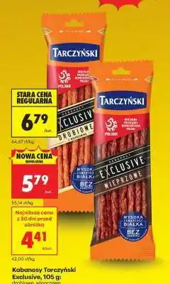 Biedronka Kabanosy Tarczyński Exclusive 105 g oferta