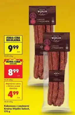 Biedronka Kabanosy z wędzarni Kraina Wędlin Select , 175 g oferta