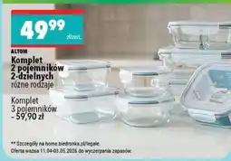 Biedronka Komplet 2 pojemników 2-dzielnych oferta