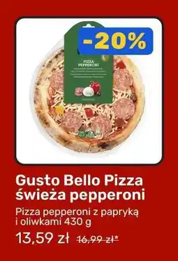 Biedronka Gusto Bello Pizza świeża pepperoni oferta