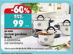 Biedronka Zestaw garnków Black oferta