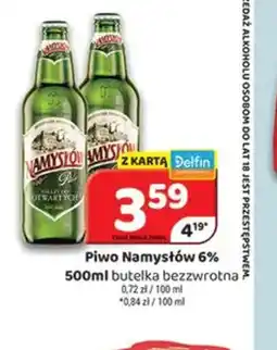 Delfin Piwo Namysłów 6% oferta