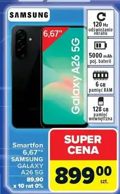 Carrefour Smartfon 6,67'' SAMSUNG GALAXY A26 oferta