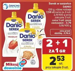 Carrefour Serek w saszetce różne rodzaje oferta