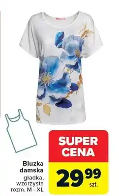 Carrefour Bluzka damska gładka, wzorzysta oferta