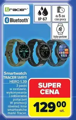Carrefour Smartwatch TRACER SMR11 HERO 1.96 3 paski oferta
