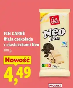 Lidl Biała czekolada z ciasteczkami Neo oferta