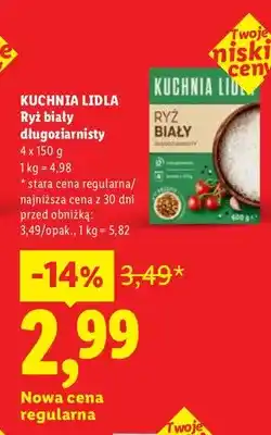 Lidl Ryż biały długoziarnisty oferta