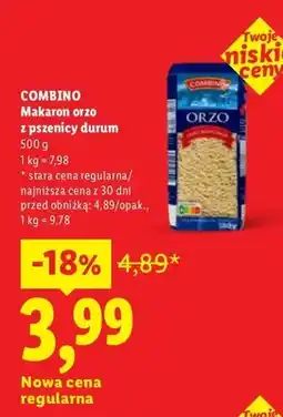 Lidl Makaron orzo z pszenicy durum oferta