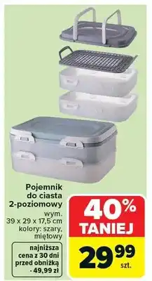 Carrefour Pojemnik do ciasta 2-poziomowy oferta