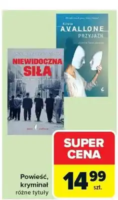 Carrefour Powieść, kryminał różne tytuły oferta