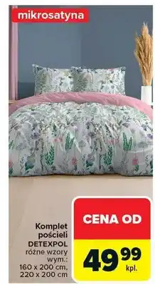 Carrefour Komplet pościeli DEXTEXPOL różne wzory oferta