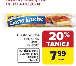 Carrefour Ciasto kruche oferta