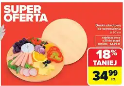 Carrefour Deska obrotowa do serwowania ø 30 cm oferta