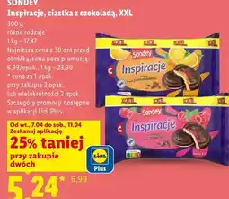Lidl Ciastka Inspiracje z czekoladą, XXL oferta