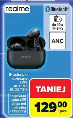 Carrefour Słuchawki douszne TWS BUDS T310 oferta