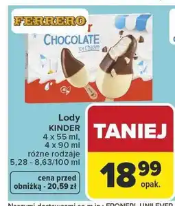 Carrefour Lody różne rodzaje oferta