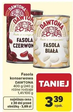 Carrefour Fasola konserwowa czerwona, biała oferta