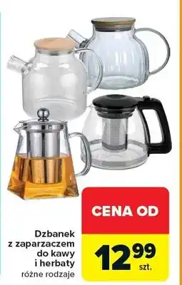 Carrefour Dzbanek z zaparzaczem do kawy i herbaty oferta
