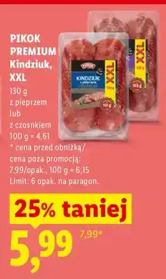 Lidl Kindziuk XXL z pieprzem oferta