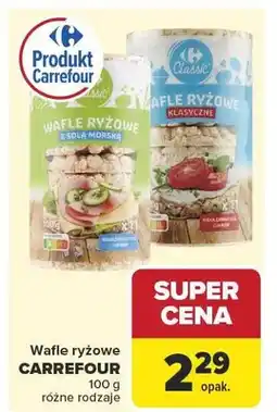 Carrefour Wafle ryżowe klasyczne oferta