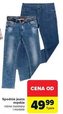 Carrefour Spodnie jeans męskie różne rozmiary i modele oferta