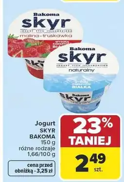 Carrefour Jogurt Skyr różne rodzaje oferta