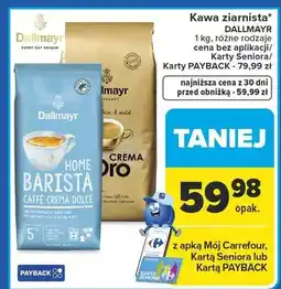 Carrefour Kawa ziarnista różne rodzaje oferta