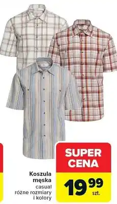 Carrefour Koszula męska casual różne rozmiary i kolory oferta