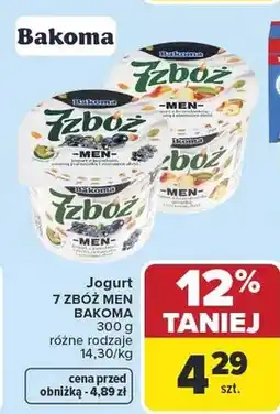 Carrefour Jogurt 7 zbóż różne rodzaje oferta