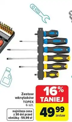 Carrefour Zestaw wkrętaków, 6 szt oferta