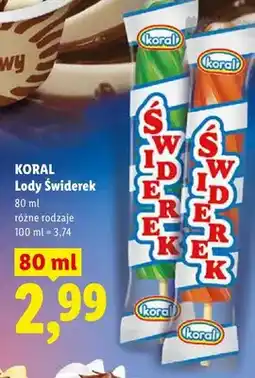 Lidl Lody świderek oferta