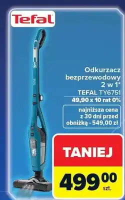 Carrefour Odkurzacz bezprzewodowy 2 w 1 oferta