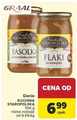 Carrefour Danie kuchnia staropolska Fasolka, Flaki po zamojsku oferta