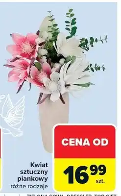 Carrefour Kwiat sztuczny piankowy różne rodzaje oferta