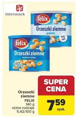 Carrefour Orzeszki ziemne prażone oferta