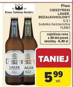 Carrefour Piwo Lager bezalkoholowy oferta