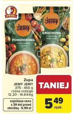 Carrefour Zupa pomidorowa, grochowa z kurczakiem różne rodzaje oferta