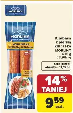 Carrefour Kiełbasa z piersią kurczaka morlińska oferta