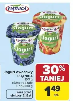 Carrefour Jogurt owocowy różne rodzaje oferta