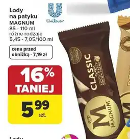 Carrefour Lody na patyku różne rodzaje oferta